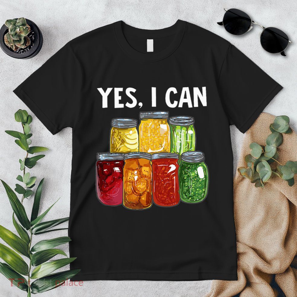 Canning Season Yes I Can Jar Pickling Preserving Food Canner Premium T-Shirt