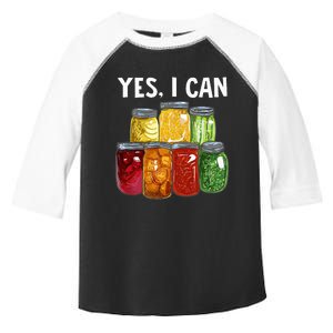 Canning Season Yes I Can Jar Pickling Preserving Food Canner Toddler Fine Jersey T-Shirt