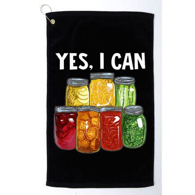 Canning Season Yes I Can Jar Pickling Preserving Food Canner Golf Towel