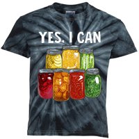 Canning Season Yes I Can Jar Pickling Preserving Food Canner Kids Tie-Dye T-Shirt