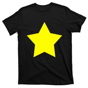 Christmas Star Yellow 5 Sided Star Shape Primary T-Shirt