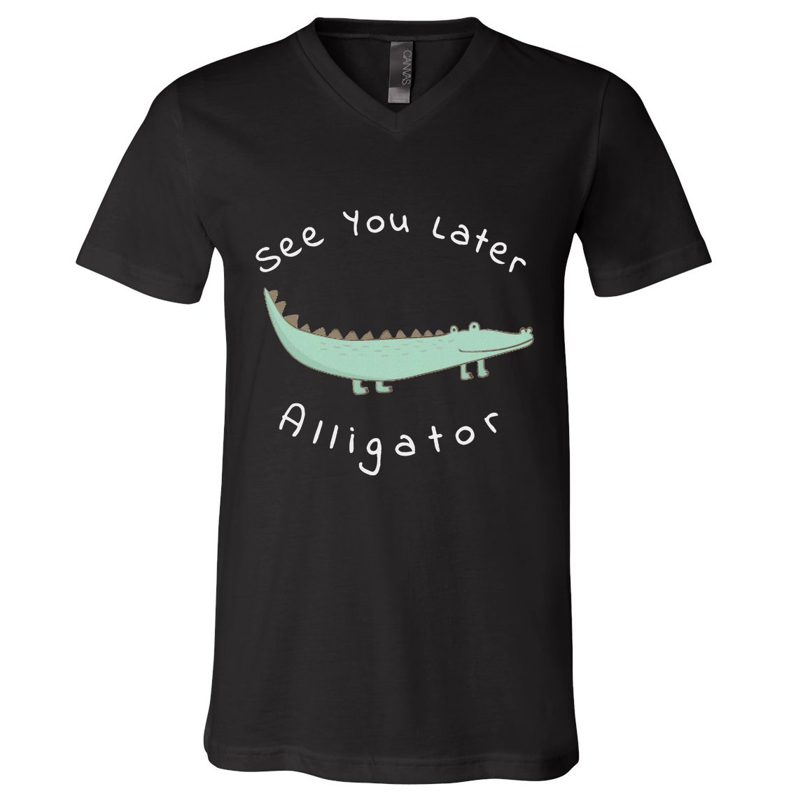 Cute See You Later Alligator Funny Zoo Animal Gift V-Neck T-Shirt