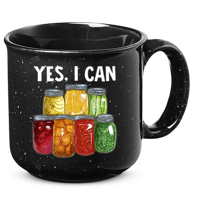 Canning Season Yes I Can Jar Pickling Preserving Food Canner Gift 15oz Campfire Ceramic Mug