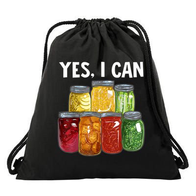Canning Season Yes I Can Jar Pickling Preserving Food Canner Gift Drawstring Bag