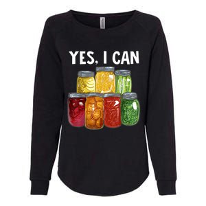 Canning Season Yes I Can Jar Pickling Preserving Food Canner Gift Womens California Wash Sweatshirt