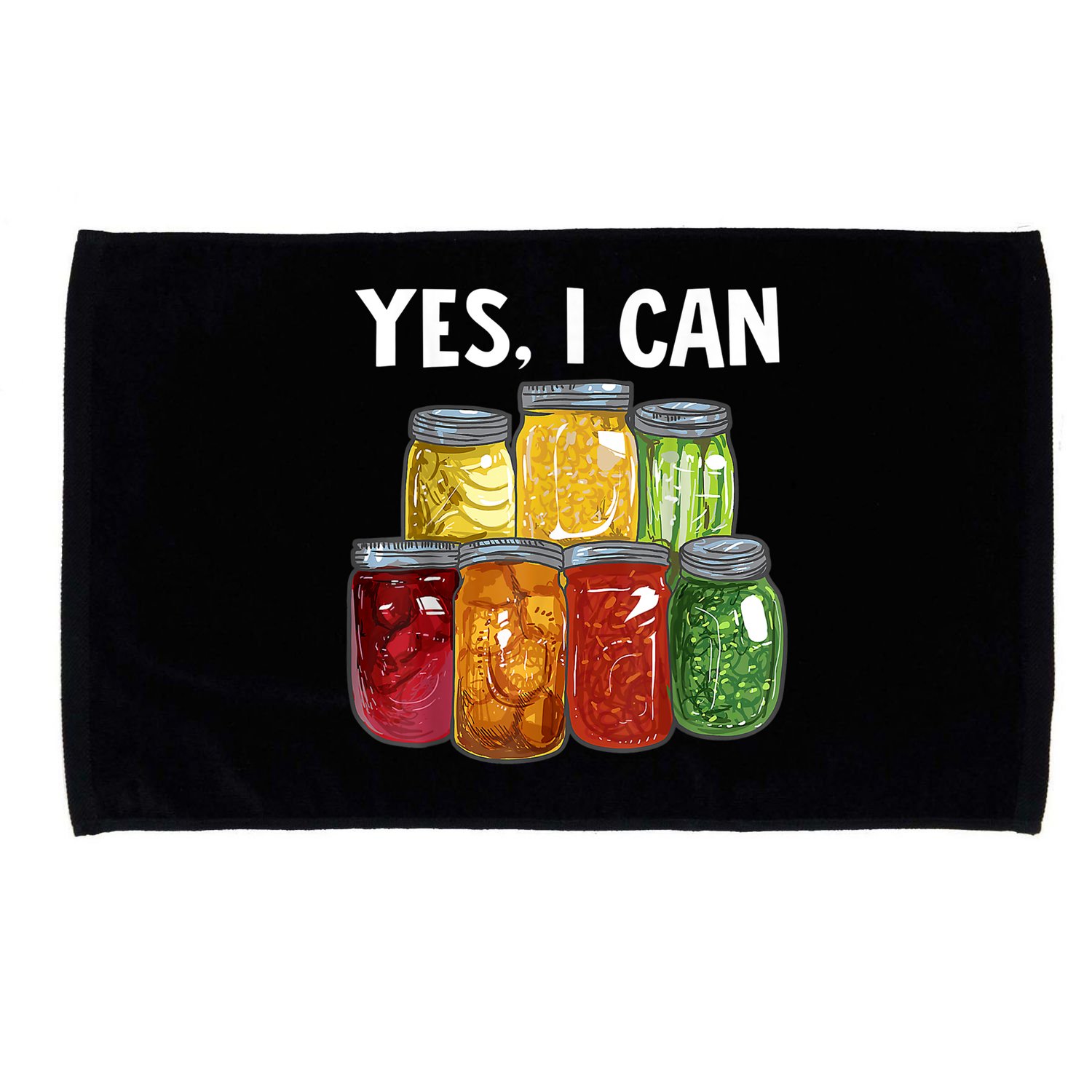 Canning Season Yes I Can Jar Pickling Preserving Food Canner Gift Microfiber Hand Towel