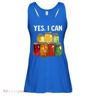 Canning Season Yes I Can Jar Pickling Preserving Food Canner Gift Ladies Essential Flowy Tank