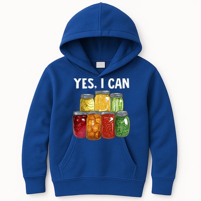 Canning Season Yes I Can Jar Pickling Preserving Food Canner Gift Kids Hoodie