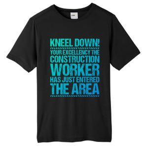 Construction Site Your Excellency Construction Worker Gift Tall Fusion ChromaSoft Performance T-Shirt