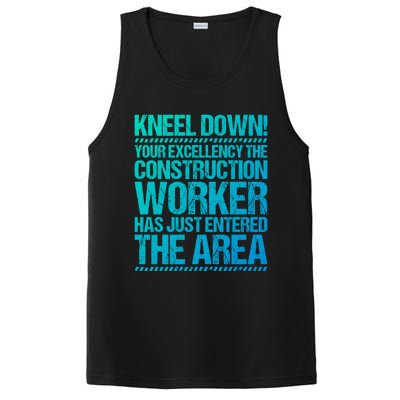 Construction Site Your Excellency Construction Worker Gift PosiCharge Competitor Tank