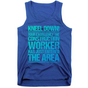 Construction Site Your Excellency Construction Worker Gift Tank Top