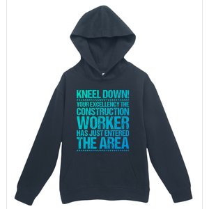 Construction Site Your Excellency Construction Worker Gift Urban Pullover Hoodie