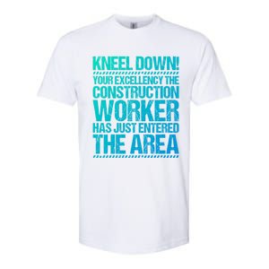 Construction Site Your Excellency Construction Worker Gift Softstyle CVC T-Shirt