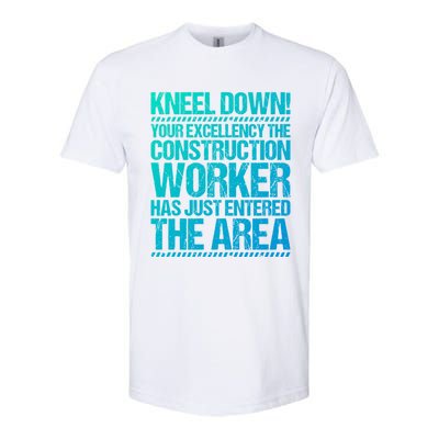 Construction Site Your Excellency Construction Worker Gift Softstyle CVC T-Shirt