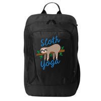 Cute Sloth Yoga Lover Yoga Class Instructor Gym Gift City Backpack
