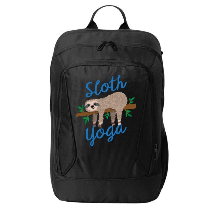 Cute Sloth Yoga Lover Yoga Class Instructor Gym Gift City Backpack