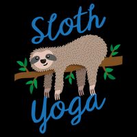 Cute Sloth Yoga Lover Yoga Class Instructor Gym Gift Drawstring Bag