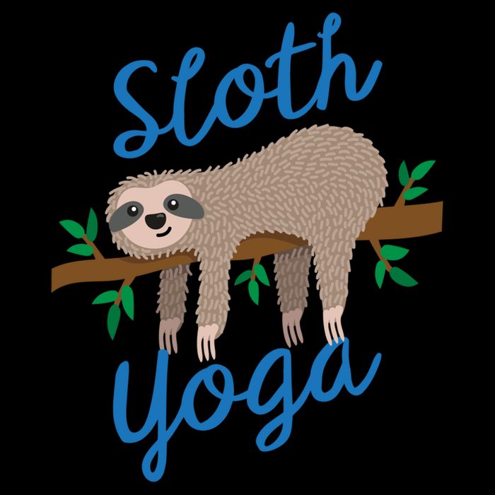 Cute Sloth Yoga Lover Yoga Class Instructor Gym Gift Drawstring Bag
