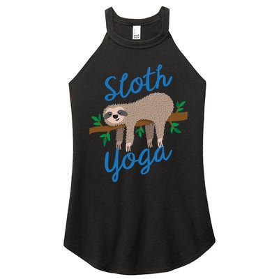 Cute Sloth Yoga Lover Yoga Class Instructor Gym Gift Women's Perfect Tri Rocker Tank