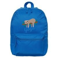 Cute Sloth Yoga Lover Yoga Class Instructor Gym Gift 16 in Basic Backpack