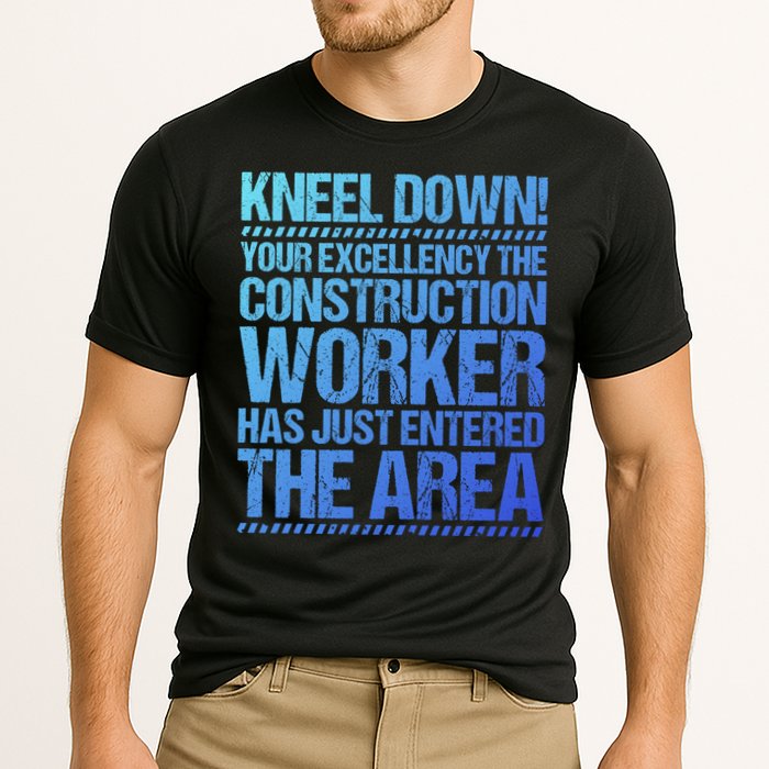 Construction Site Your Excellency Construction Worker Gift Cooling Performance Crew T-Shirt