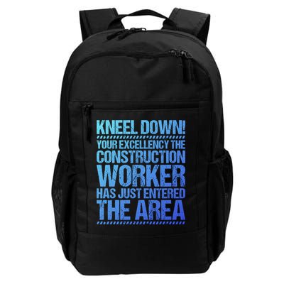 Construction Site Your Excellency Construction Worker Gift Backpack