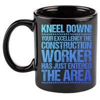Construction Site Your Excellency Construction Worker Gift 11oz C Handle Ceramic Mug