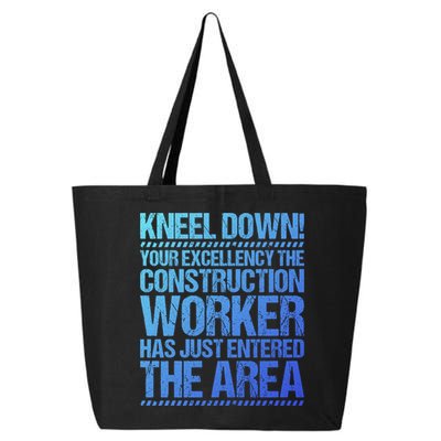Construction Site Your Excellency Construction Worker Gift 25L Jumbo Tote