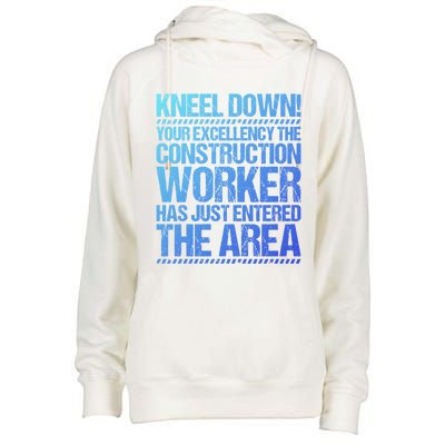 Construction Site Your Excellency Construction Worker Gift Womens Funnel Neck Pullover Hood