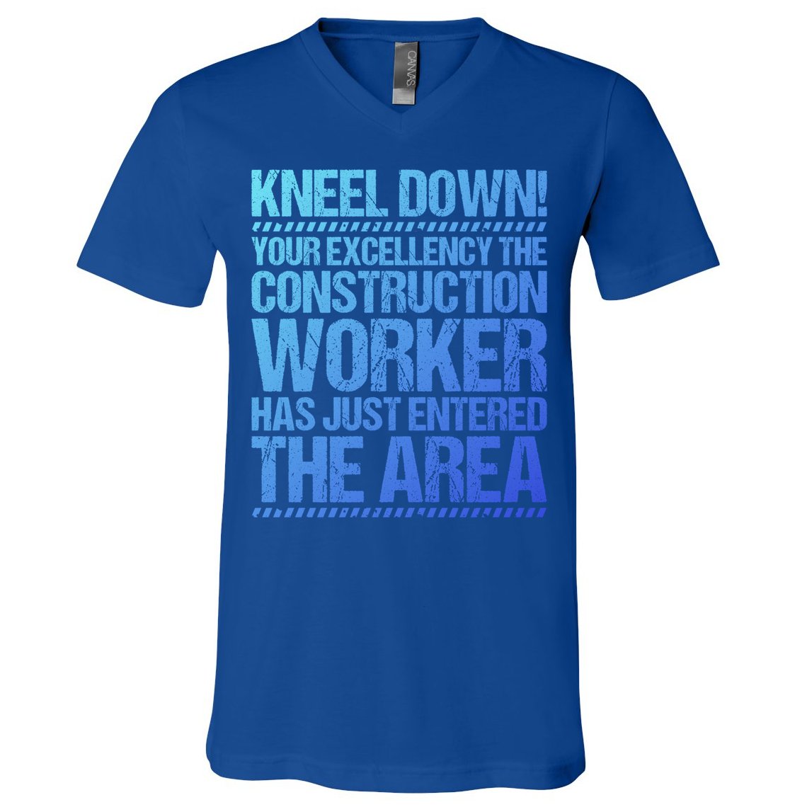 Construction Site Your Excellency Construction Worker Gift V-Neck T-Shirt