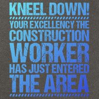 Construction Site Your Excellency Construction Worker Gift Cotton Canvas Backpack