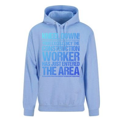 Construction Site Your Excellency Construction Worker Gift Unisex Surf Hoodie