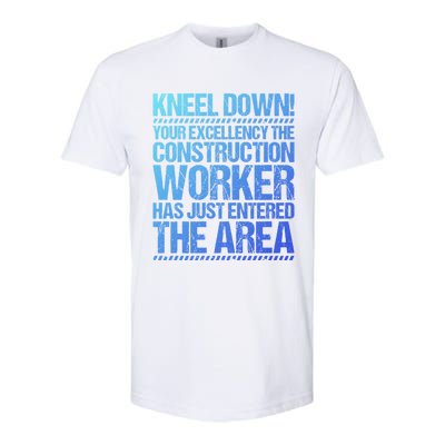 Construction Site Your Excellency Construction Worker Gift Softstyle CVC T-Shirt