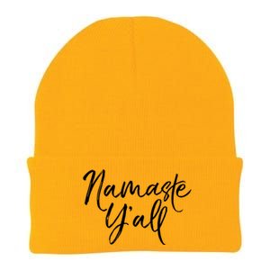 Cute Southern Yoga Quote Funny Namaste Yall Gift Knit Cap Winter Beanie