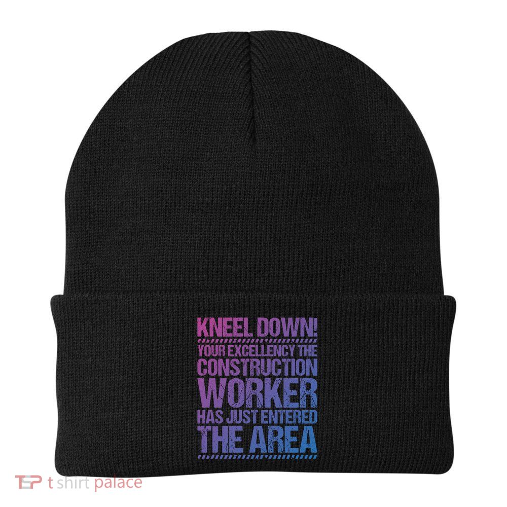 Construction Site Your Excellency Construction Worker Gift Beanie