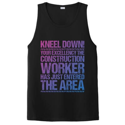Construction Site Your Excellency Construction Worker Gift PosiCharge Competitor Tank