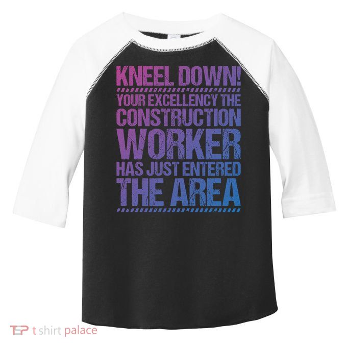 Construction Site Your Excellency Construction Worker Gift Toddler Fine Jersey T-Shirt