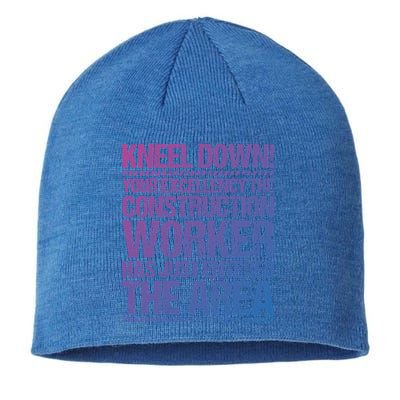 Construction Site Your Excellency Construction Worker Gift Sustainable Beanie