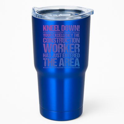Construction Site Your Excellency Construction Worker Gift Tumbler