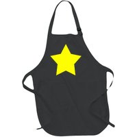 Christmas Star Yellow 5 Sided Star Shape Primary Full-Length Apron With Pockets