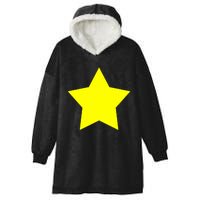 Christmas Star Yellow 5 Sided Star Shape Primary Hooded Wearable Blanket