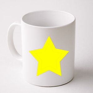 Christmas Star Yellow 5 Sided Star Shape Primary Coffee Mug