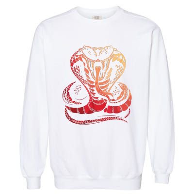 Cobra Snake Zoo Reptile Snake Garment-Dyed Sweatshirt