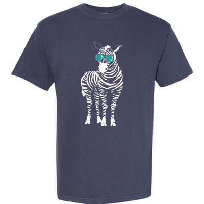 Cool Sunglasses Zebra Zookeeper Wildlife Animal Lover Garment-Dyed Heavyweight T-Shirt