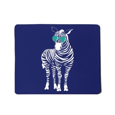 Cool Sunglasses Zebra Zookeeper Wildlife Animal Lover Mousepad