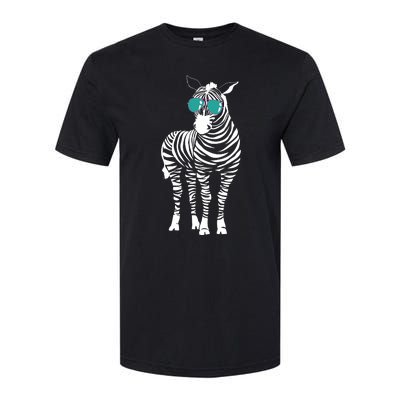 Cool Sunglasses Zebra Zookeeper Wildlife Animal Lover Softstyle CVC T-Shirt