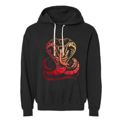 Cobra Snake Zoo Reptile Venom Snake Garment-Dyed Fleece Hoodie