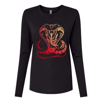 Cobra Snake Zoo Reptile Venom Snake Womens Cotton Relaxed Long Sleeve T-Shirt