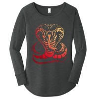 Cobra Snake Zoo Reptile Venom Snake Women's Perfect Tri Tunic Long Sleeve Shirt