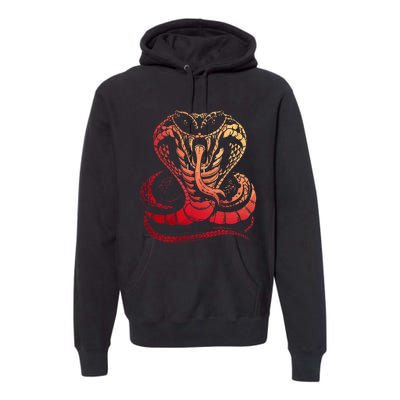 Cobra Snake Zoo Reptile Venom Snake Premium Hoodie